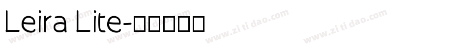 Leira Lite字体转换